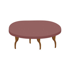 brown round table furniture icon