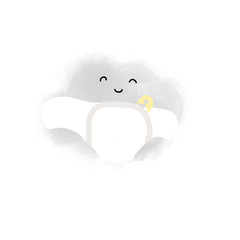 cloud on blue sky background