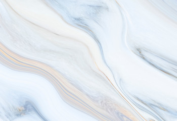 Marble rock texture blue pattern liquid swirl paint white dark Illustration background for do...