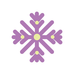 merry christmas celebration snowflake decoration ornament