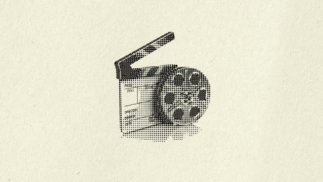 Arts Culture and Entertainment, Black Color, Business Finance and Industry, Camera Film cartoon video