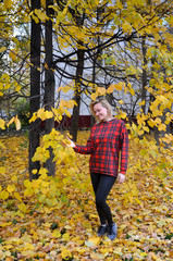 blonde autumn in the Park