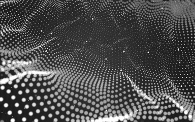 Abstract background. Molecules technology with polygonal shapes, connecting dots and lines....