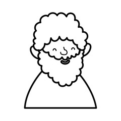 wise king manger nativity, merry christmas thick line