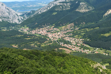 Fototapeta premium Landscape near Vratsata pass at Balkan Mountains, Bulgaria