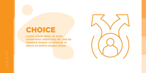 Choice Line Icon - Signs and Symbols