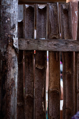 old wooden door with lock