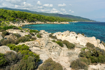 Orange Beach Kavourotripes at Sithonia peninsula, Greece