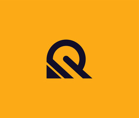 Letter R Logo Icon Premium Minimal emblem design template