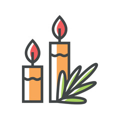 Color icon candles