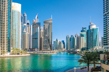 Fototapeta na wymiar Fantastic view of the Dubai Marina