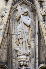 Sculpture on the Exterior of Exeter Cathedral