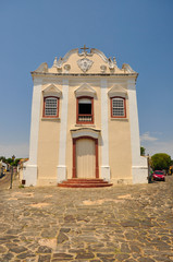 Fototapeta na wymiar good death sacred church in world historical heritage city of goias