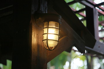 Antique lamps for building decoration