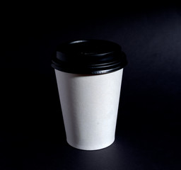taza de café de papel desechable