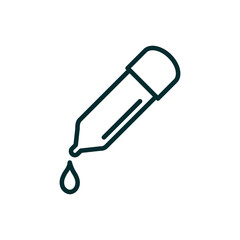 dropper equipment medical icon line