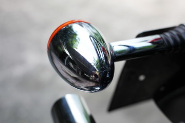 Antique motorcycle turn signal lights