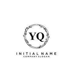 Letter YQ Beauty Logo Template Vector