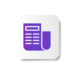 long file document icon in smooth gradient color