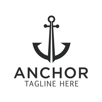 Anchor Icon Vector Logo Design Illustration