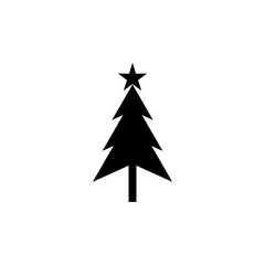 Christmas trees icon isolated on white background. Vector illustration. EPS10