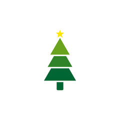 Christmas trees icon isolated on white background. Vector illustration. EPS10