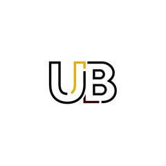 Letter UB logo icon design template elements