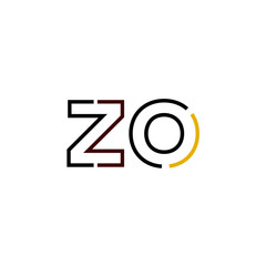 Letter ZO logo icon design template elements