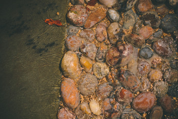 Rocks on the edge of Water 