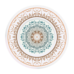 relaxing decorative symbol. vector illustration. abstract fashion circle