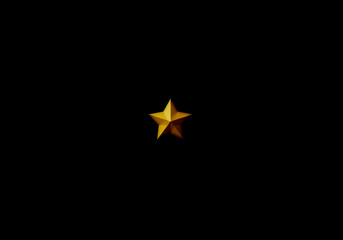 Three-dimensional star mark used for evaluation or rank or grade. 　評価、グレード、ランクなどに使用する星マーク