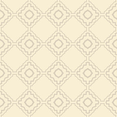 Fototapeta premium Vector Illustration. Seamless Pattern With Ornament, Decorative Border. Design For Print Fabric, Wallpaper, Interior deocoration