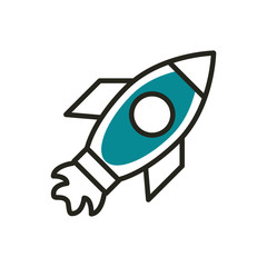 startup web development icon line and fill