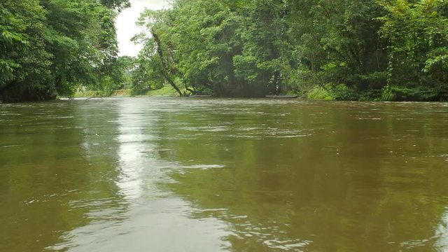 Floating on the Mulu River, Gunung Mulu National Park, Sarawak province, Borneo Island, Malaysia