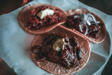 Fototapeta na wymiar Delicious Real Food Tacos in the Heart of California