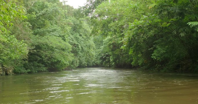 Floating on the Mulu River, Gunung Mulu National Park, Sarawak province, Borneo Island, Malaysia