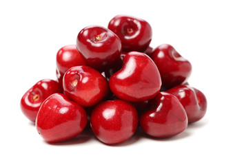 Cherry isolated on white background