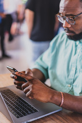 businessman using technology