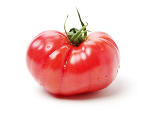 fresh tomato isolated on white background