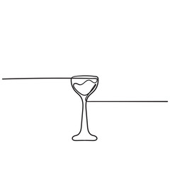 Wine glass cup icon. Red wine symbol pour drink beverage silhouette, glass cup.with hand drawn continuous line style