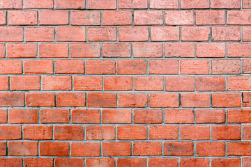 Old red bricks wall for texture and background.