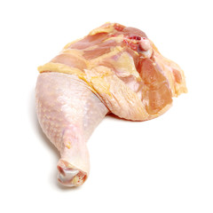 Chicken legs on white background