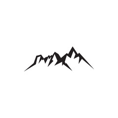 Mountain landscape icon logo design