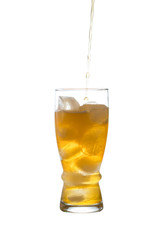 Soft drinks on a white background