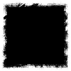 Grunge background black rectangular isolated on white background