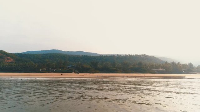 Sea side view in India 