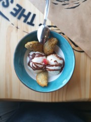 dessert with fruit