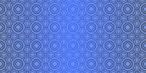 Seamless geometric pattern with decorative art-deco modern ornamnet. Vector illustration