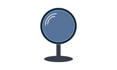 Makeup mirror icon for grooming and beauty routines