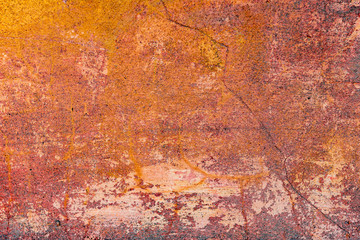 Texture of a concrete wall with cracks and scratches which can be used as a background